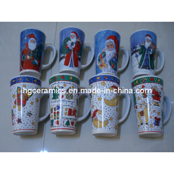 Taza de Pringting de la Navidad, taza de cerámica 16